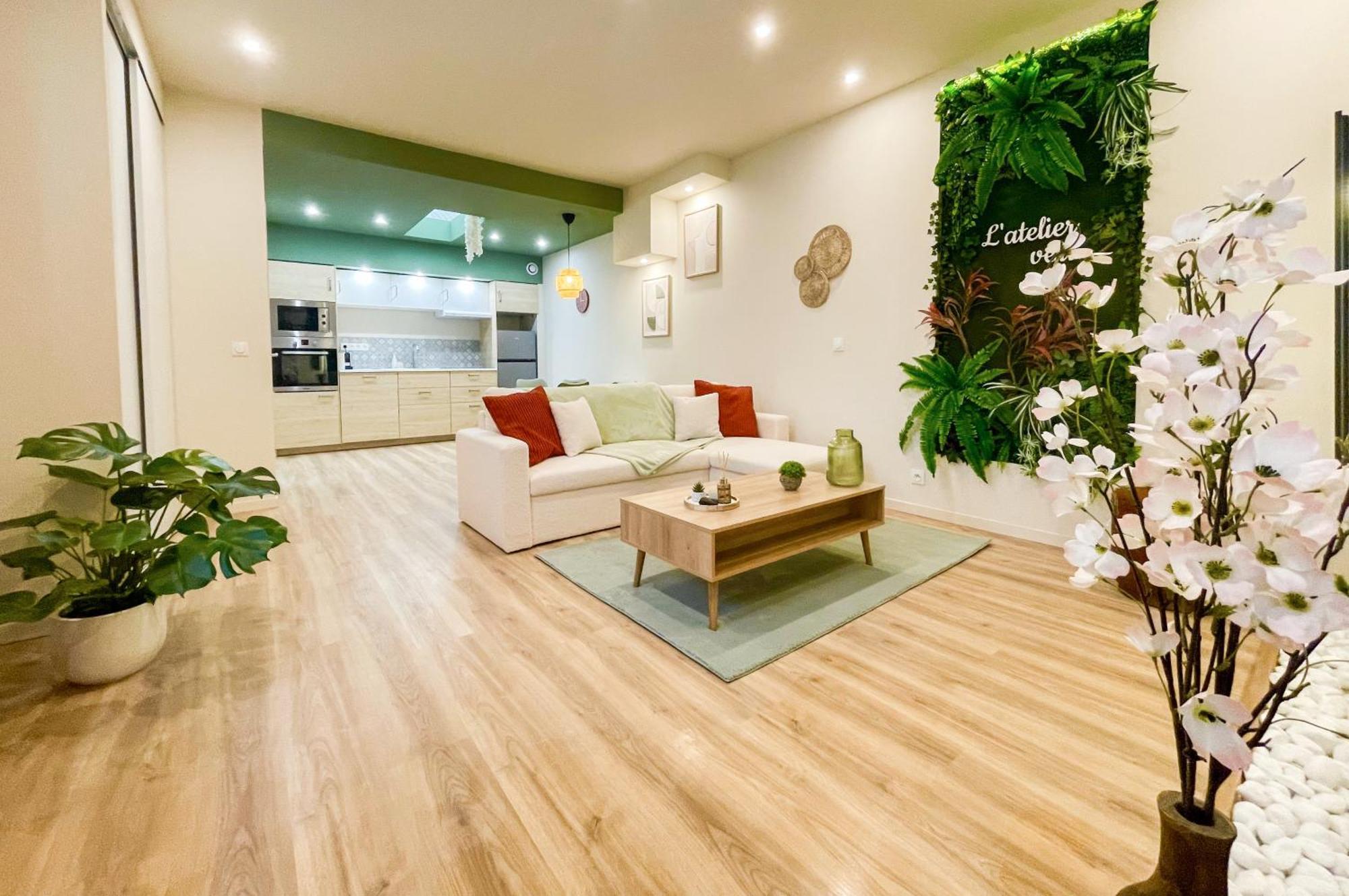 L'Atelier Vert - Balneo - Luxe - Proche Hypercentre - Classe 4 Etoiles Troyes Luaran gambar